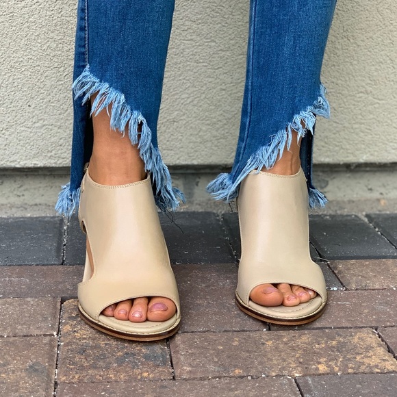 Cream Cut Out Espadrille Wedge Platform Sandal - Picture 2 of 8